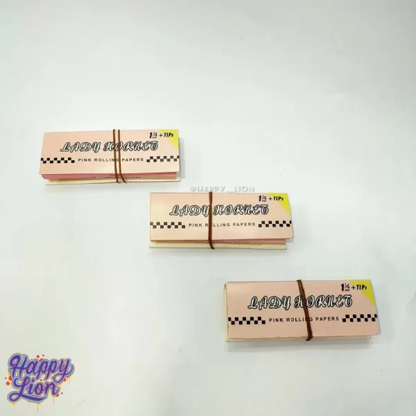 Pink rolling paper + Tips Lady Hornet - Imagen 3