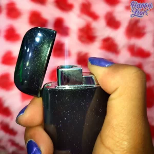 Black glitter lighter
