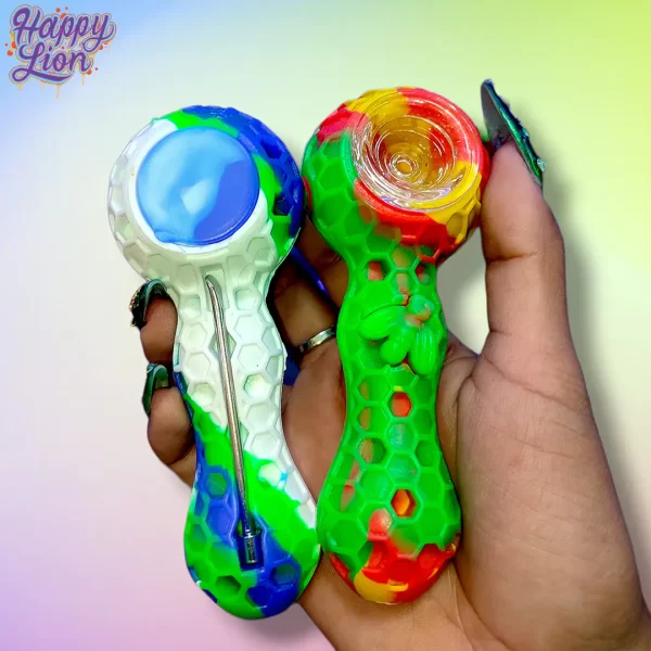 Pipa de silicona con cazoleta de cuarzo - Imagen 2