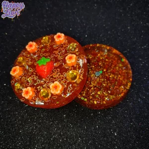 Orange flowers grinder