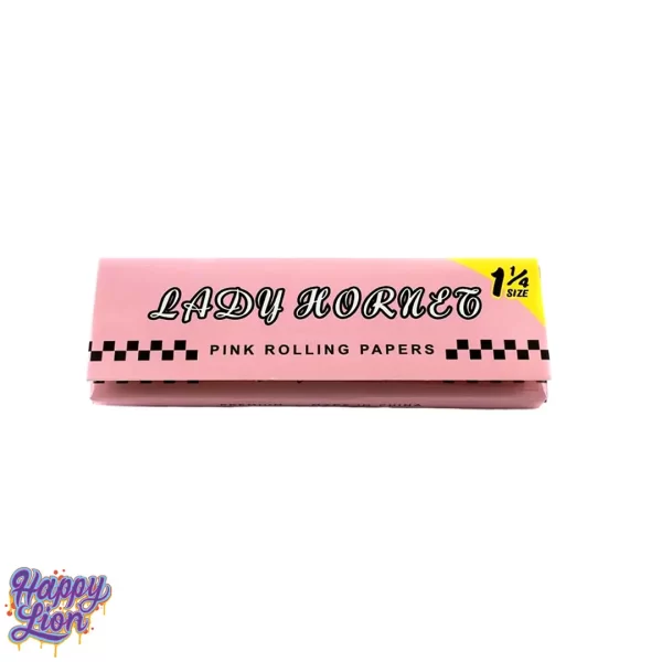 Pink rolling paper 1 1/4 Lady hornet - Imagen 3