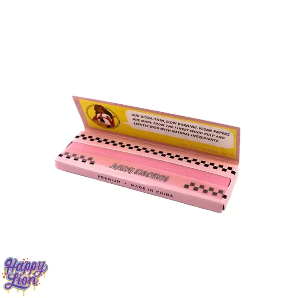 Pink rolling paper 1 1/4 Lady hornet - Imagen 4