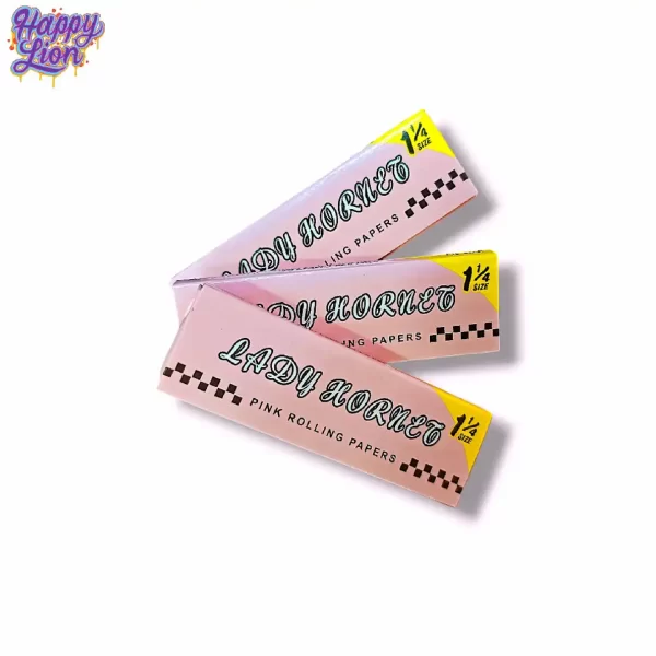 Pink rolling paper 1 1/4 Lady hornet