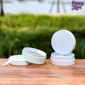 White iridescent grinder 5cm