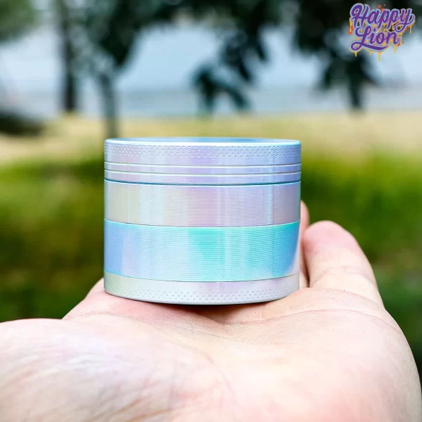 White iridescent grinder 5cm - Imagen 3