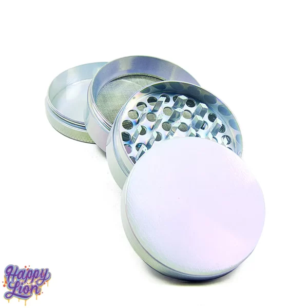 White iridescent grinder 6.3cm - Imagen 2