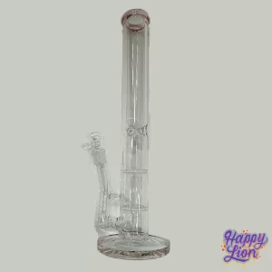 Bong straight pink doble honey comb