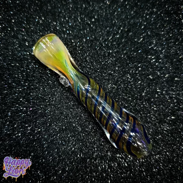 Hitter Yellow with blue lines