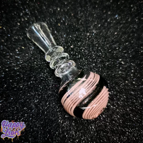 Hitter Pink lollipop with black lines lines