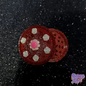 Red flowers grinder