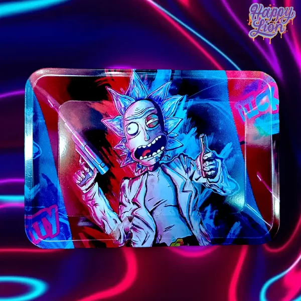 Rick red and blue tray