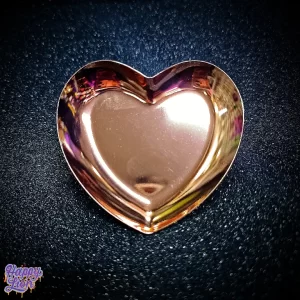 Mini bandeja de corazón oro viejo