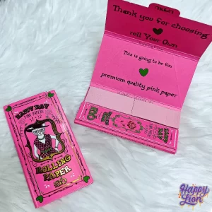 Pink rolling paper king size Happy days Moon