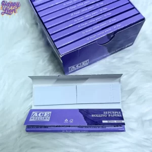 Purple rolling paper king size Ace