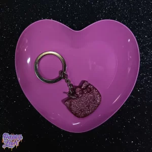 Mini bandeja de corazón rosa