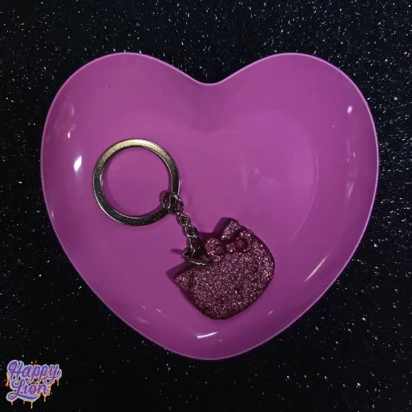 Mini bandeja de corazón rosa