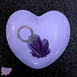 Mini bandeja de corazón morada