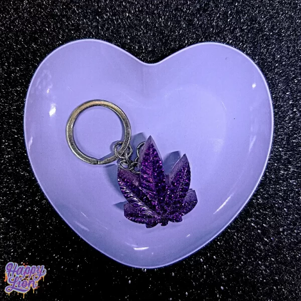 Mini bandeja de corazón morada
