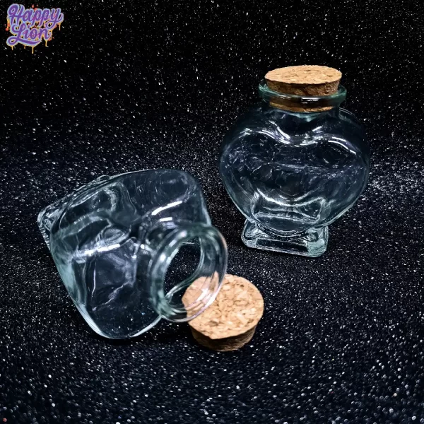 Heart glass container - Imagen 2