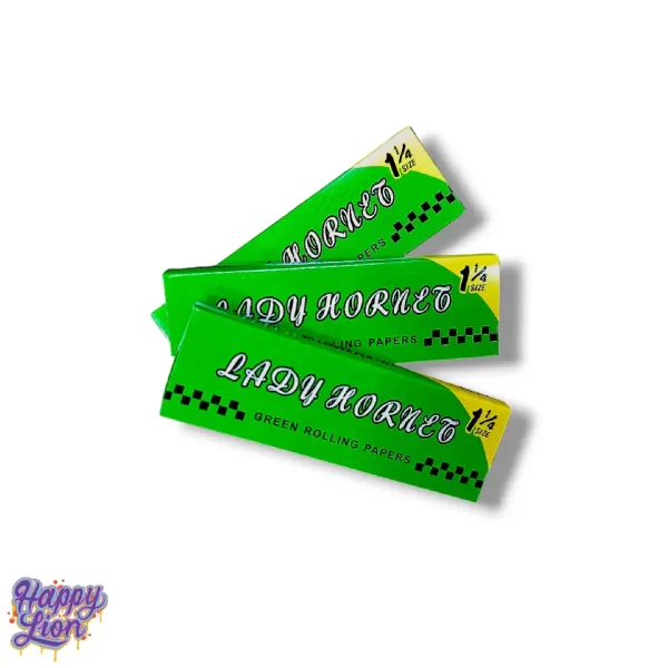 Green rolling paper 1 1/4 Lady hornet