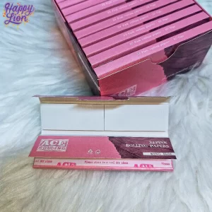 Pink rolling paper king size Ace