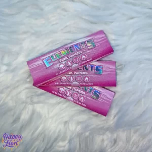 Pink rolling paper 1 1/4 Elements