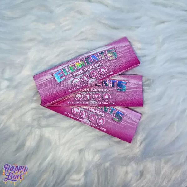 Pink rolling paper 1 1/4 Elements