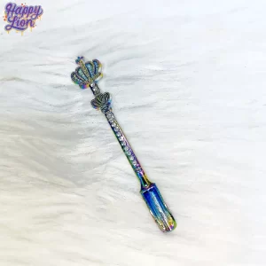 Crown iridescent spoon