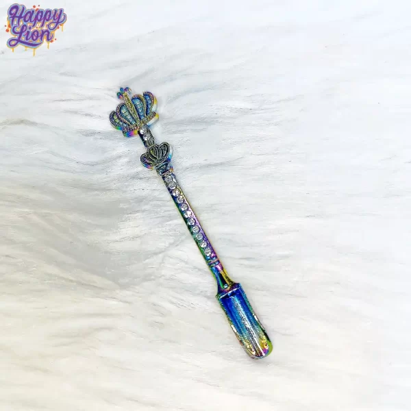 Crown iridescent spoon