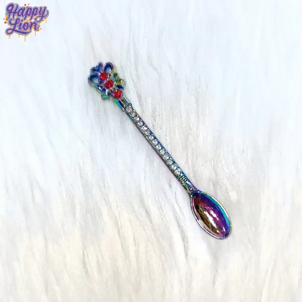 Heart iridescent spoon