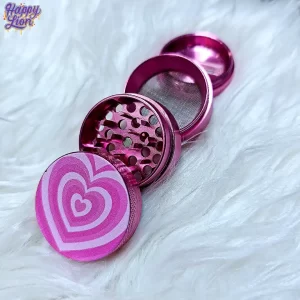 Pink heart grinder 4cm