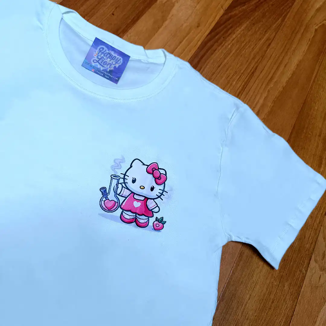 Polo blanco hello Kitty stoner - Imagen 2