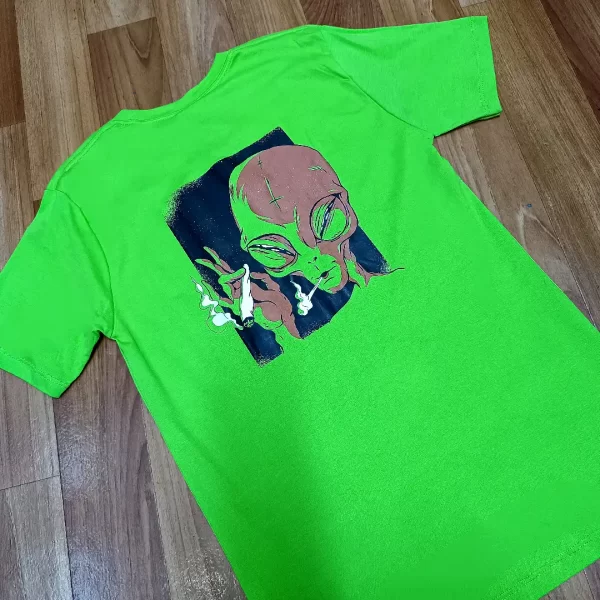 Polo verde alien stoner - Imagen 2