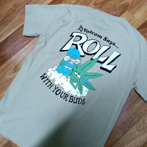 Polo beige Volcom roll with your buds