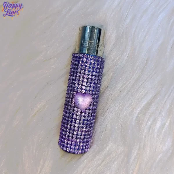 Purple glitter clipper in love