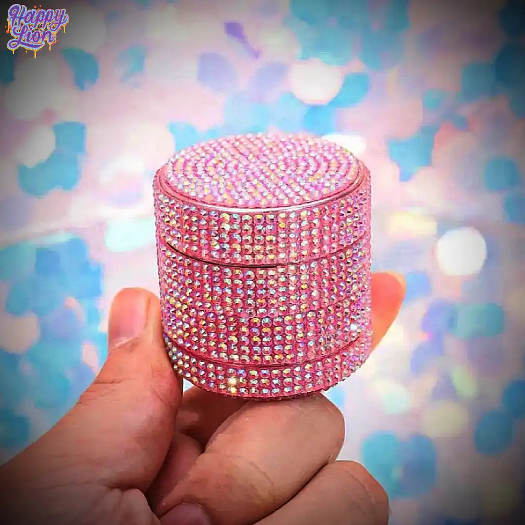 Pink shiny grinder 4cm - Imagen 3
