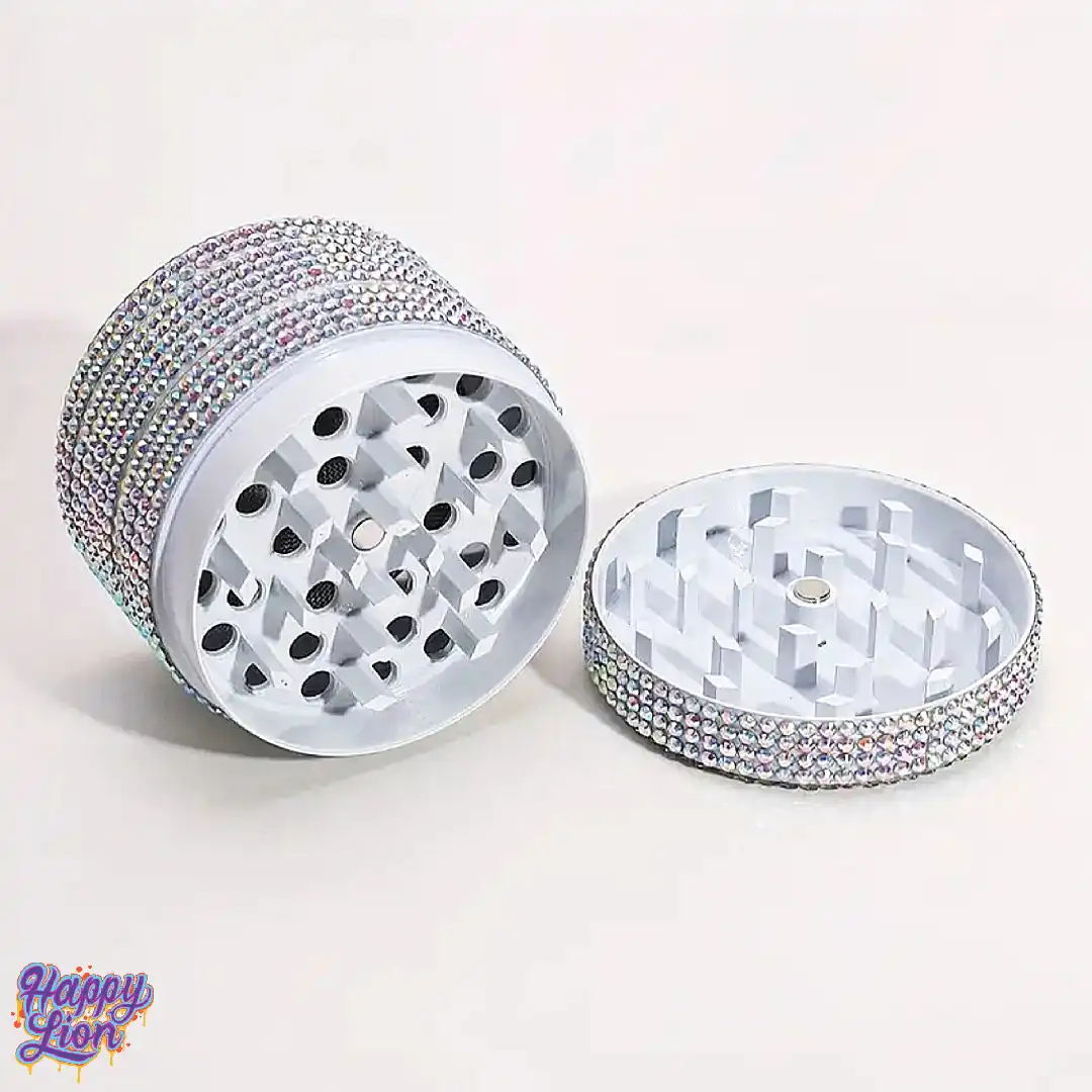White shiny grinder 5cm - Imagen 2