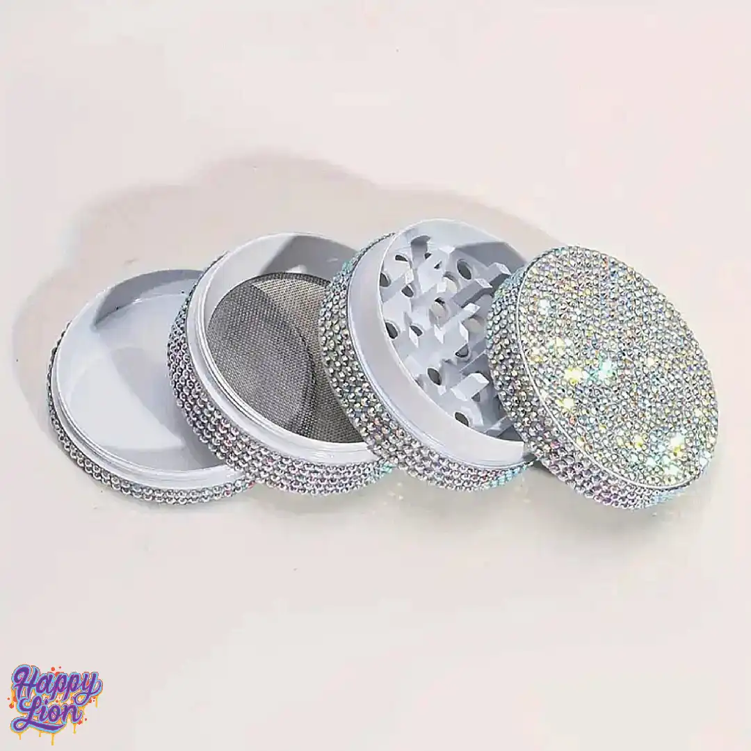 White shiny grinder 5cm - Imagen 3