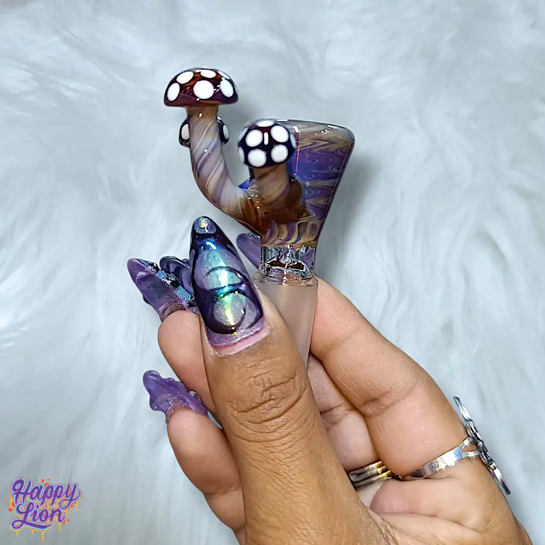 Slide mushrooms in colors 14mm macho - Imagen 2