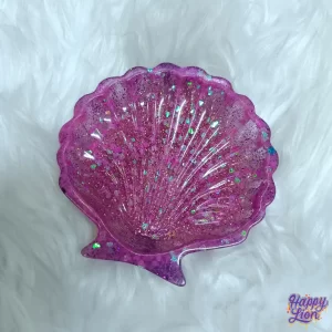 Pink seashell tray