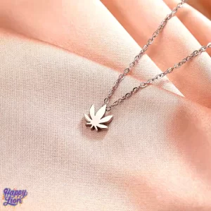 Silver Princess Marijuana Necklace