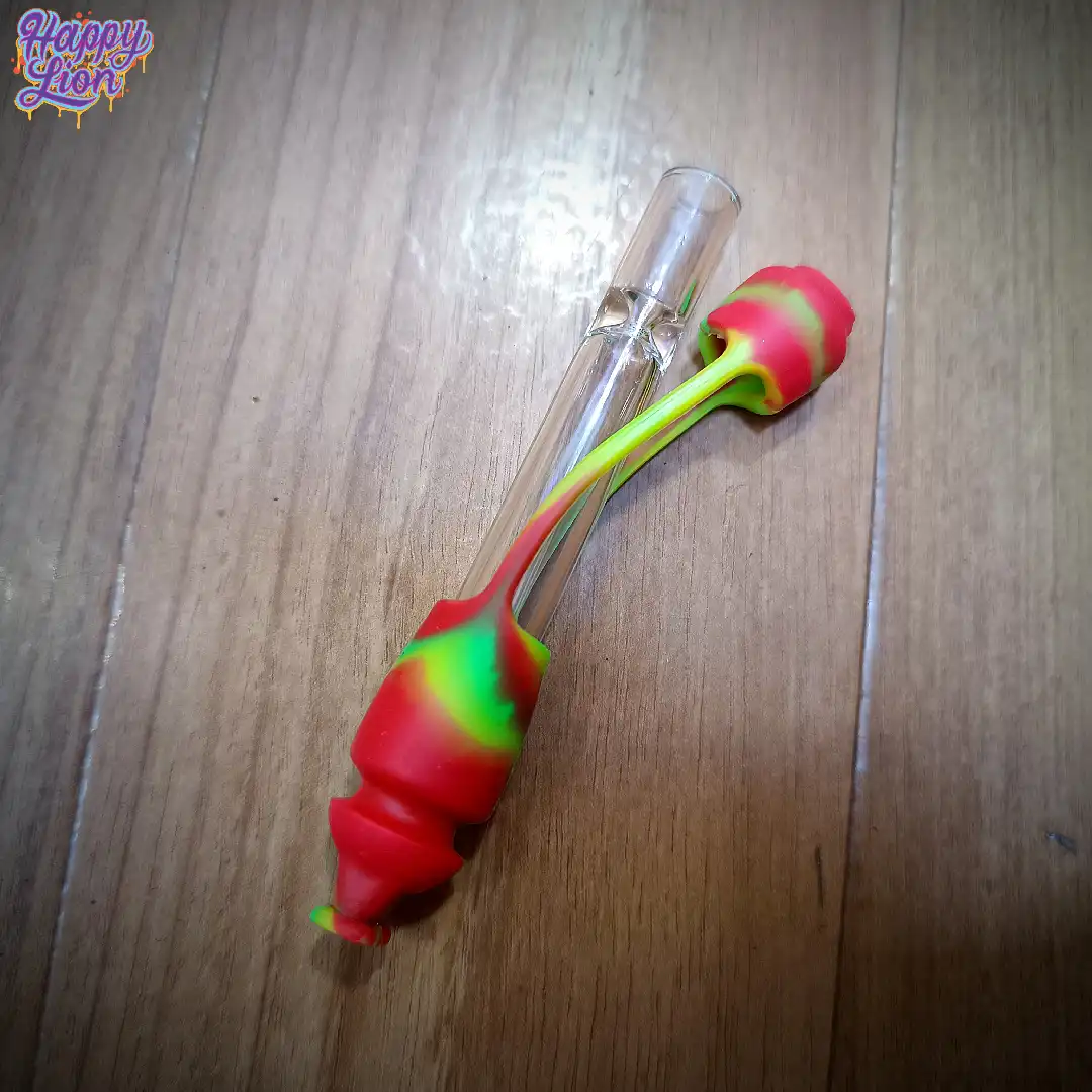 Hitter de vidrio tubo con forro de silicona - Imagen 4