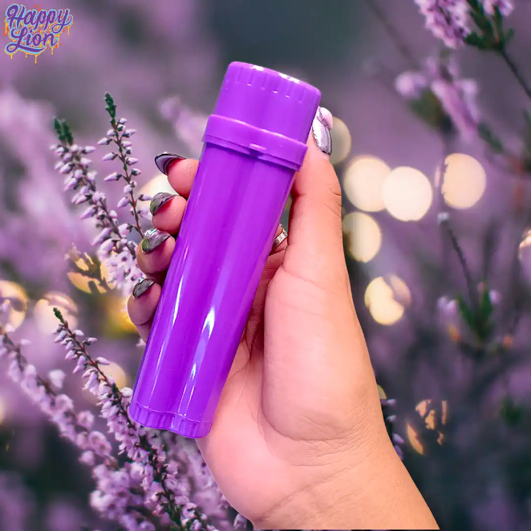 Three purple king size container