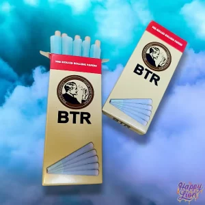 Sky blue pre rolled cones BTR