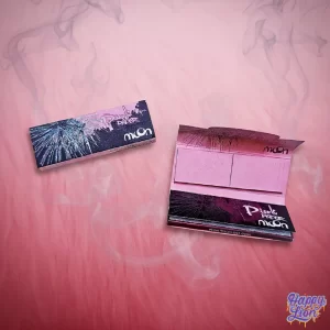 Pink rolling paper+ tips moon