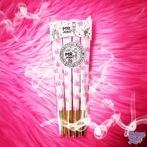 Pre-rolled cones of pink leaves Mr. Joint