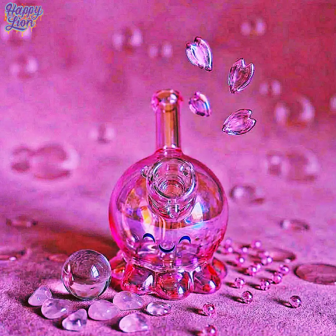 Pink octopus bong