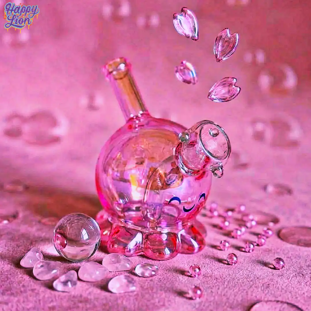 Pink octopus bong - Imagen 2