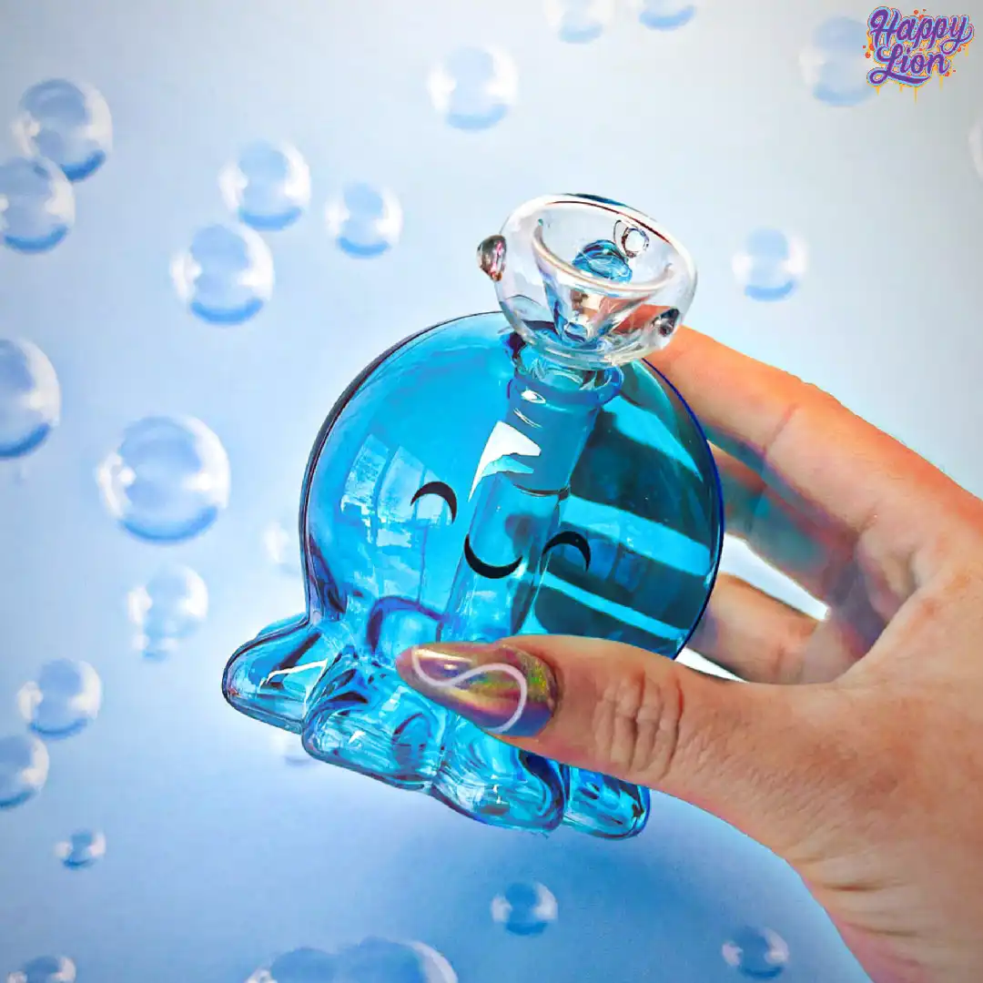 light blue octopus bong - Imagen 2