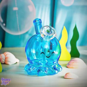 light blue octopus bong